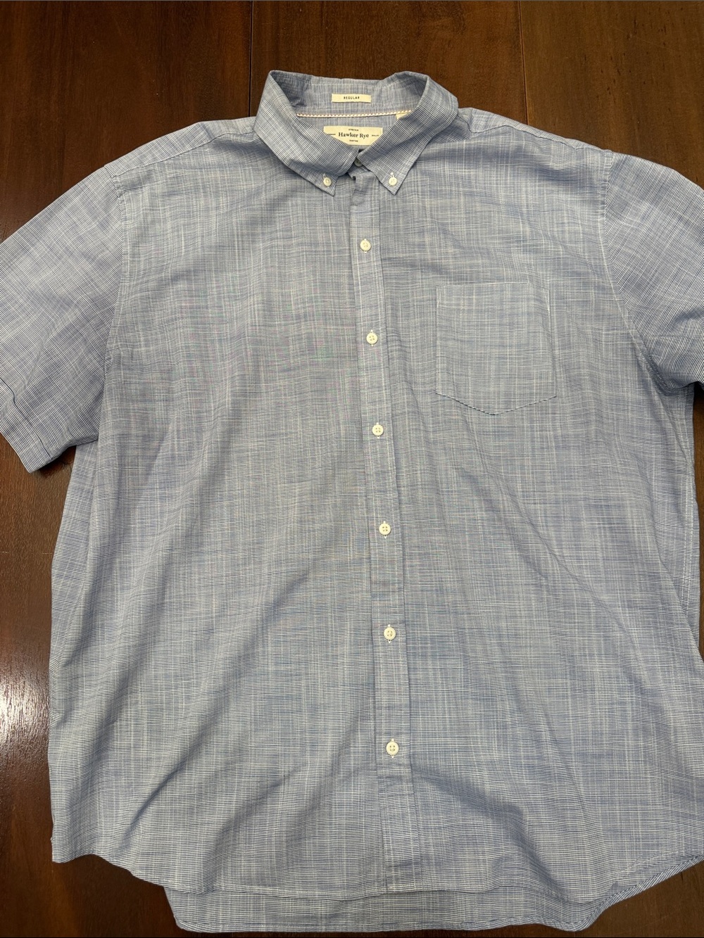 Men's Light Blue Short Sleeve Button-Down Shirt by Bonobos